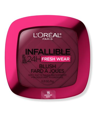 L'Oréal Infallible 24H Fresh Wear Soft Matte Blush 15 Legendary Berry 0.31 oz