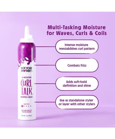 Not Your Mother's Curl Talk Hi-Moisture Whipped Cream 7.0 oz - Discover Premium Quality Shop now! - Buy Online on GoSupps.com