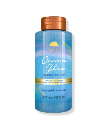 Tree Hut Ocean Glow Hydrating Foaming Gel Body Wash 18 oz