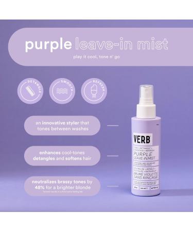 Verb Brighten and Detangle Purple Leave-In for Blonde Hair 4.0 oz - Discover Premium Quality Shop now! - Buy Online on GoSupps.com