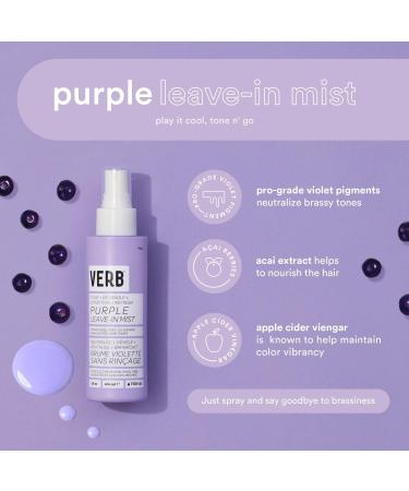 Verb Brighten and Detangle Purple Leave-In for Blonde Hair 4.0 oz - Discover Premium Quality Shop now! - Buy Online on GoSupps.com