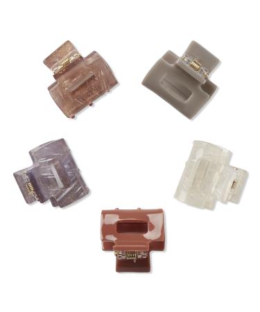 Scünci Ponytail Acrylic Claw Clips 5 ct
