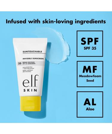 Discover e.l.f. Cosmetics Suntouchable Invisible Sunscreen SPF 35 1.7 oz - Elevate Your Style Instantly! - Buy Online on GoSupps.com