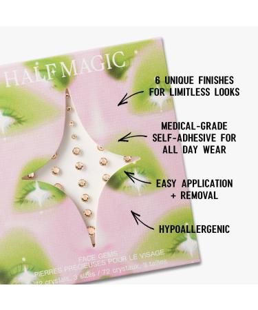 HALF MAGIC Crystalline Nude Self-Adhesive Face Gems 72 ct - Transform Your Style with the Best Innovation Today! - Buy Online on GoSupps.com