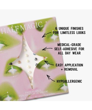 Discover HALF MAGIC Classic Iridescent Self-Adhesive Face Pearls 60 ct - Elevate Your Style Instantly! - Buy Online on GoSupps.com
