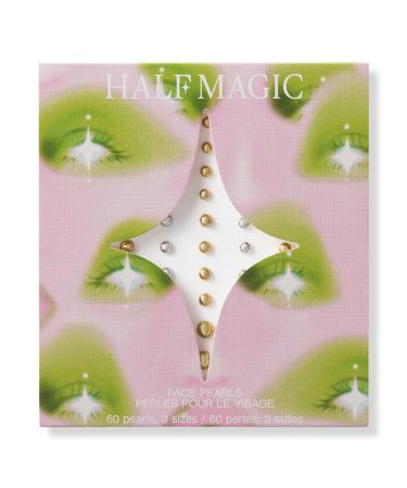 HALF MAGIC Bold Metallic Self-Adhesive Face Pearls 60 ct
