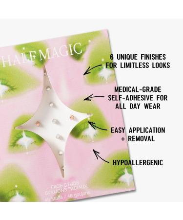 HALF MAGIC Bold Metallic Self-Adhesive Face Studs 48 ct - Transform Your Style with the Best Innovation Today! - Buy Online on GoSupps.com