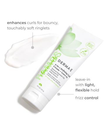 DERMA E Alba Ramos Clean Curls 2-In-1 Defining Curl Cream + Leave-In Treatment 8.0 oz - Transform Your Style with the Best Innovation Today! - Buy Online on GoSupps.com