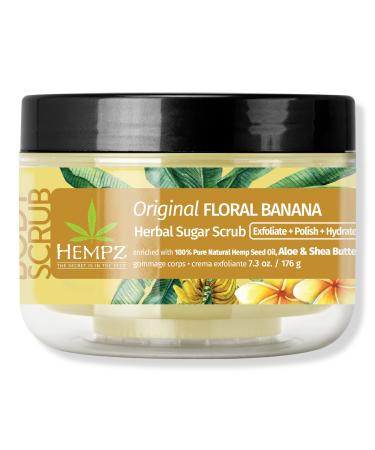 Hempz Original Floral Banana Herbal Sugar Scrub 7.3 oz