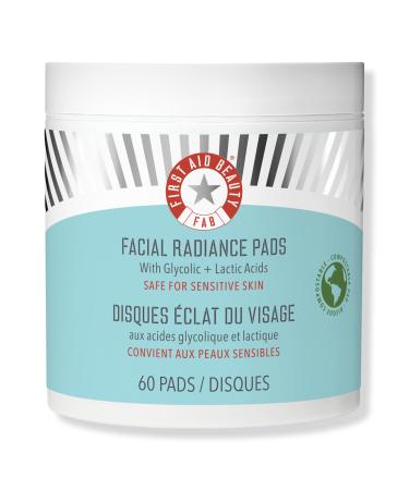 First Aid Beauty Facial Radiance Pads with Glycolic + Lactic Acids 60 ct