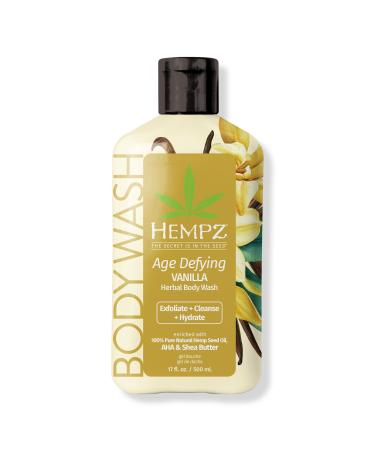 Hempz Age Defying Vanilla Herbal Body Wash 17 oz