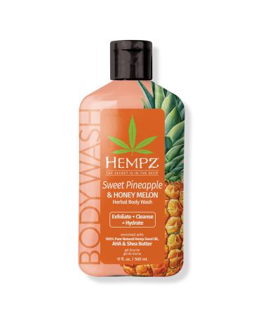 Hempz Sweet Pineapple & Honey Melon Herbal Body Wash 17 oz