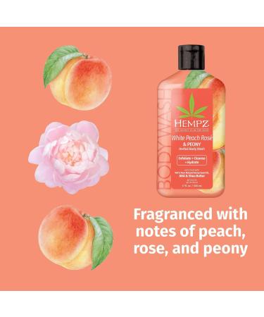 Discover Hempz White Peach Rose & Peony Herbal Body Wash 17 oz - Elevate Your Style Instantly! - Buy Online on GoSupps.com