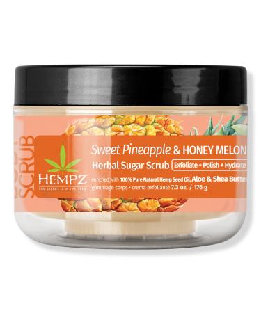 Hempz Sweet Pineapple & Honey Melon Herbal Sugar Scrub 7.3 oz
