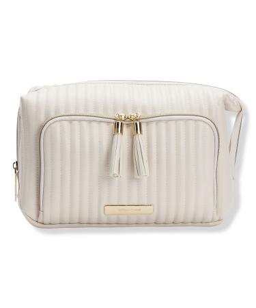 Tartan + Twine Vertical Quilted Double-Zip Toiletry Bag