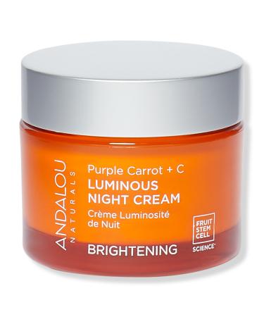 Andalou Naturals Brightening Purple Carrot + C Luminous Night Cream 1.7 oz