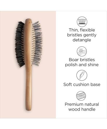 Diane 2-in-1 Premium Styling, Detangling, & Polishing Hair Brush - Transform Your Style with the Best Innovation Today! - Buy Online on GoSupps.com