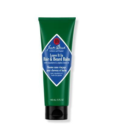 Jack Black Leave It In Hair & Beard Balm with Squalane & Jojoba Seed Oil 5.0 oz