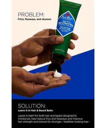 Discover Jack Black Leave It In Hair & Beard Balm with Squalane & Jojoba Seed Oil 5.0 oz - Elevate Your Style Instantly! - Buy Online on GoSupps.com