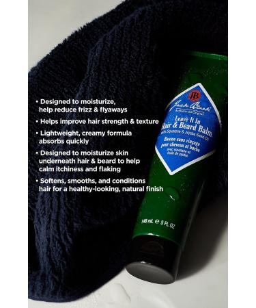 Discover Jack Black Leave It In Hair & Beard Balm with Squalane & Jojoba Seed Oil 5.0 oz - Elevate Your Style Instantly! - Buy Online on GoSupps.com