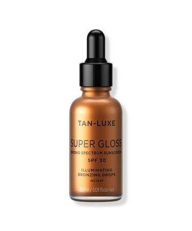 TAN-LUXE Super Gloss Instant Bronzing Face Drops with SPF 30 1.01 oz