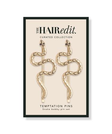 The Hair Edit Temptation Snake Bobby Pins 2 ct