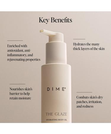 DIME The Glaze: Hydrating Body Oil 4.0 oz - Transform Your Style with the Best Innovation Today! - Buy Online on GoSupps.com