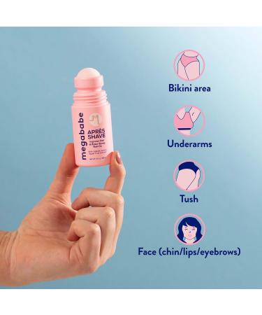 Discover megababe AprÃ¨s Shave - Ingrown Hair & Razor Bump Roll-On 3 oz - Elevate Your Style Instantly! - Buy Online on GoSupps.com