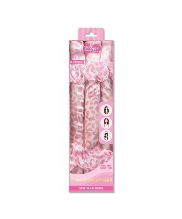 The Vintage Cosmetic Company Pink Leopard Print Heatless Satin Foam Curler Set - Transform Your Style with the Best Innovation Today! - Buy Online on GoSupps.com