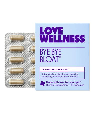 Love Wellness Travel Size Bye Bye Bloat: Debloating Capsules 10 ct ct