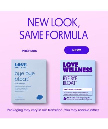 Discover Love Wellness Travel Size Bye Bye Bloat: Debloating Capsules 10 ct ct - Elevate Your Style Instantly! - Buy Online on GoSupps.com