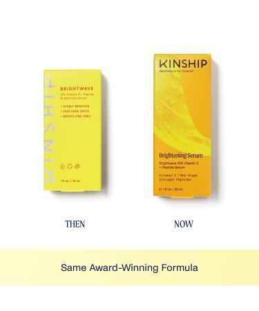 Kinship Brightwave 10% Vitamin C + Peptide Brightening Serum 1.0 oz - Transform Your Style with the Best Innovation Today! - Buy Online on GoSupps.com
