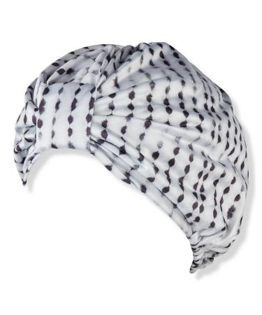 Scünci Prep White & Black Polka Dot Shower Cap