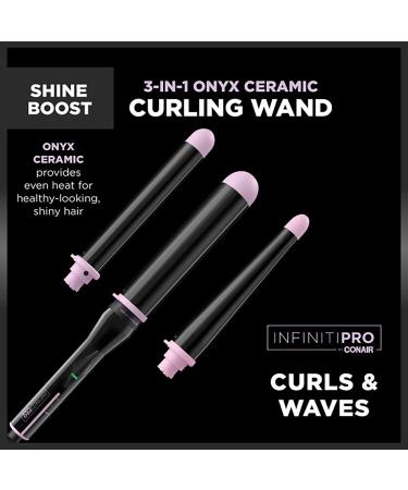Conair InfinitiPRO By Conair 3-in-1 Onyx Titanium Curling Iron - Transform Your Style with the Best Innovation Today! - Buy Online on GoSupps.com