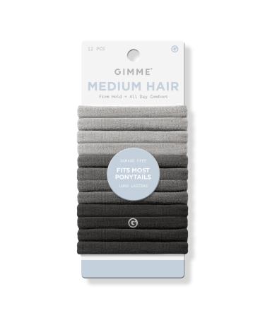 GIMME beauty Multi-Color Medium Hair Bands Gray/Black