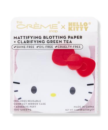 The Crème Shop Hello Kitty Mattifying Blotting Paper + Reusable Mirror Compact 1 ct