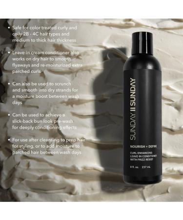 Discover Sunday || Sunday Curl Enhancing Leave In Conditioner 8.0 oz - Elevate Your Style Instantly! - Buy Online on GoSupps.com