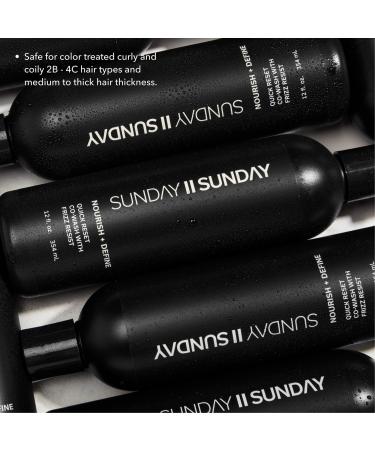Sunday || Sunday Quick Curl Reset Co-Wash with Frizz-Resist Complex 12.0 oz - Discover Premium Quality Shop now! - Buy Online on GoSupps.com