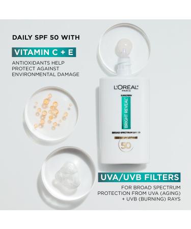 Discover L'OrÃ©al Bright Reveal Broad Spectrum SPF 50 Daily UV 1.7 oz - Elevate Your Style Instantly! - Buy Online on GoSupps.com