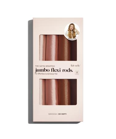 Discover Kitsch Rosewood Jumbo Satin Flexi Rods 4 ct - Elevate Your Style Instantly! - Buy Online on GoSupps.com