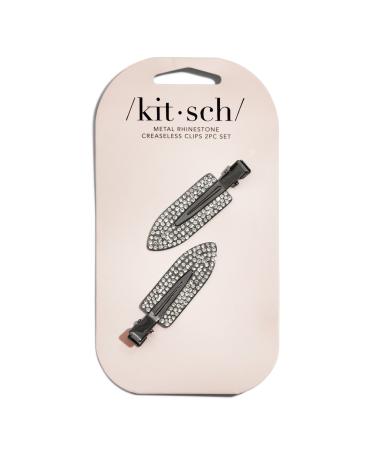 Kitsch Metal Rhinestone Creaseless Hair Clips 2 ct - Transform Your Style with the Best Innovation Today! - Buy Online on GoSupps.com