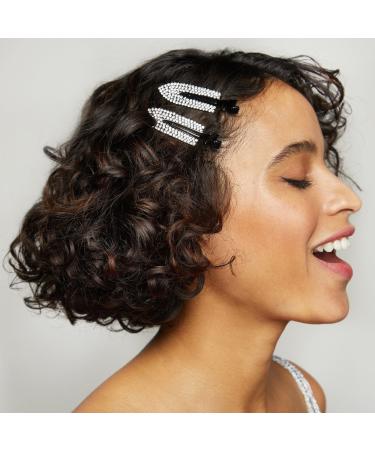 Kitsch Metal Rhinestone Creaseless Hair Clips 2 ct - Transform Your Style with the Best Innovation Today! - Buy Online on GoSupps.com