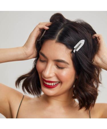 Kitsch Metal Rhinestone Creaseless Hair Clips 2 ct - Transform Your Style with the Best Innovation Today! - Buy Online on GoSupps.com