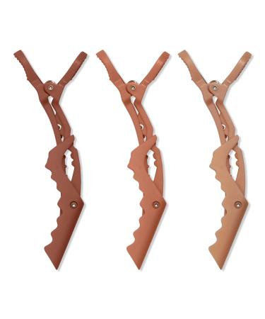 Kitsch Multi-Color No Slip Crocodile Clips 3 ct