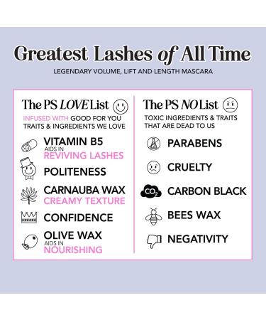 Polite Society Travel Size Greatest Lashes of All Time Volumizing, Lengthening, Lifting & Curling Mascara Beyond Black - Transform Your Style with the Best Innovation Today! - Buy Online on GoSupps.com