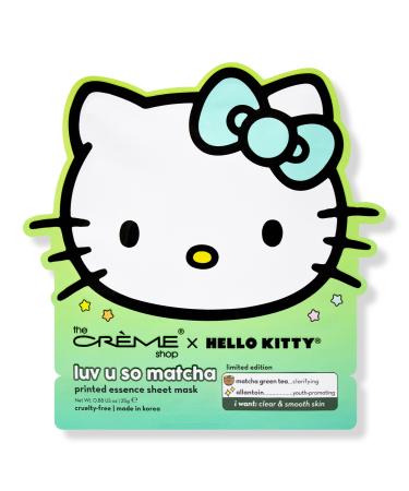 The Crème Shop Hello Kitty Luv U So Matcha Printed Essence Sheet Mask 0.88 oz