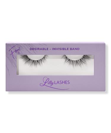 Lilly Lashes Desirable 3D Faux Mink Sheer Band Lashes 1 pair