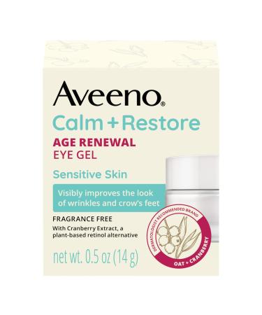 Discover Aveeno Calm + Restore Age Renewal Eye Gel for Sensitive Skin, Fragrance Free 0.5 oz - Elevate Your Style Instantly! - Buy Online on GoSupps.com