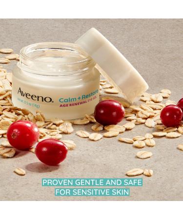 Discover Aveeno Calm + Restore Age Renewal Eye Gel for Sensitive Skin, Fragrance Free 0.5 oz - Elevate Your Style Instantly! - Buy Online on GoSupps.com