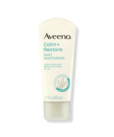 Aveeno Calm + Restore Daily Moisturizer Mineral Sunscreen with Broad Spectrum SPF 30 1.7 oz